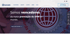 Desktop Screenshot of lecom.com.br