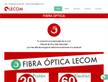 Tablet Screenshot of lecom.es